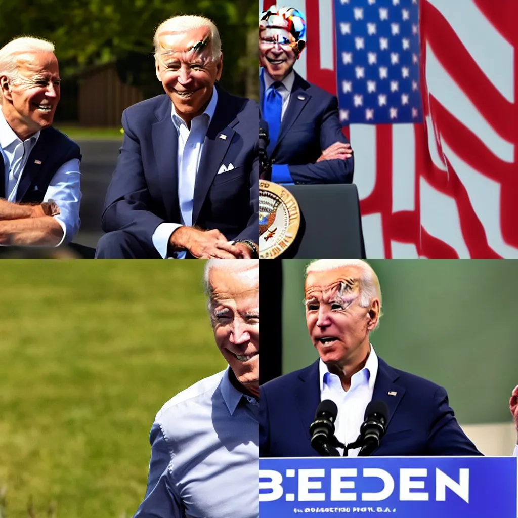 Prompt: joe biden playing among us