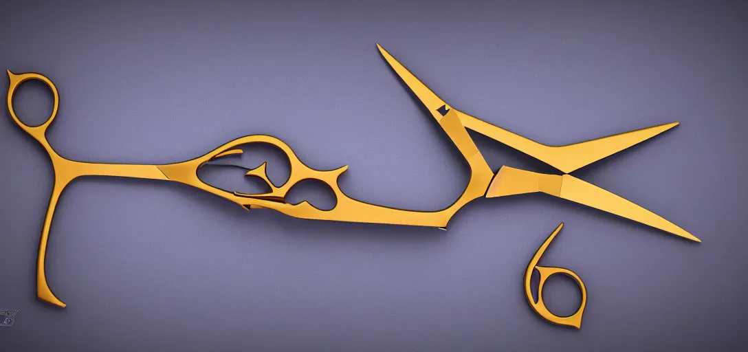 Image similar to detailed golden tailor scissors cutting a big diamond, symmetrical, details, smooth, sharp focus, illustration, realistic, cinematic, artstation,, award winning, rgb, ethereal blue lighting, 8k