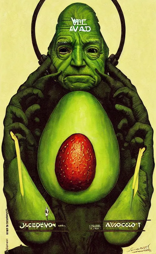 Image similar to joe biden avocado painting propaganda poster by chiara bautista, beksinski and norman rockwell and greg rutkowski weta studio, and lucasfilm