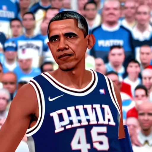 Image similar to barack obama in nba 2 k
