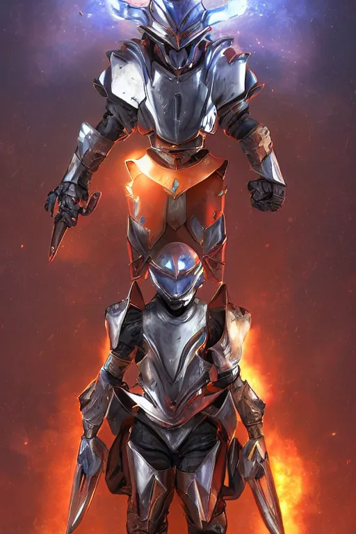 Image similar to helmet armor guardian destiny in witch queen illumination ray tracing hdr fanart arstation by sung choi robot ninja mask and eric pfeiffer and gabriel garza and casper konefal