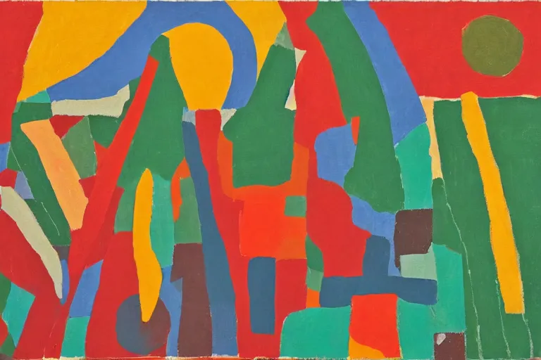 Image similar to artwork by etel adnan