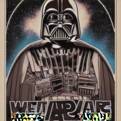 Image similar to Star Wars A New Hope poster in the style of H.R. Giger