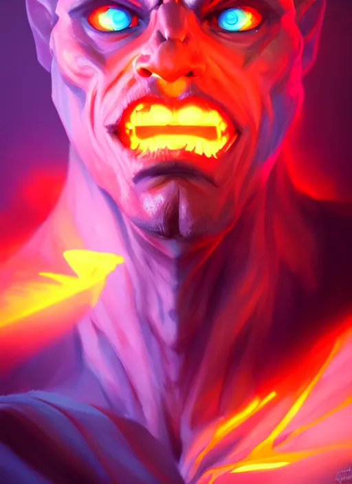 Prompt: the god hades, hellish colors, portrait, sharp focus, digital art, concept art, dynamic lighting, subsurface scattering, photoreal, trending on artstation, by emylie boivin 2. 0, rossdraws 1. 0