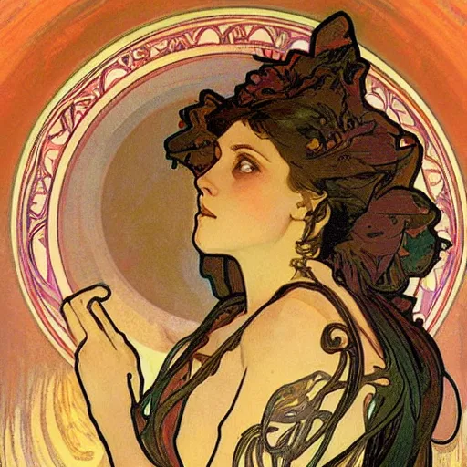 Image similar to alphonse mucha