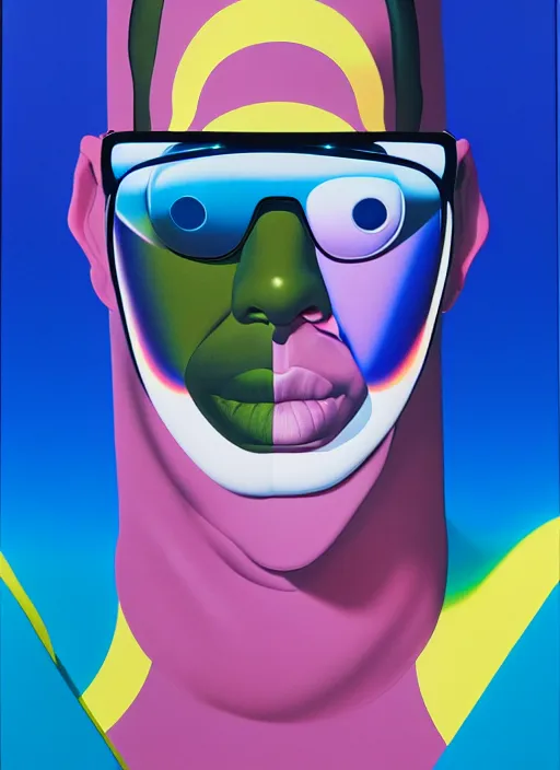 Image similar to balenciaga shades ad by shusei nagaoka, kaws, david rudnick, airbrush on canvas, pastell colours, cell shaded, 8 k