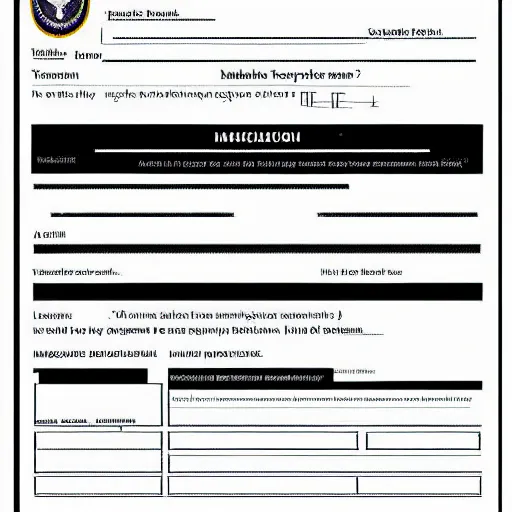 Prompt: A scan of a US immigration form, from year 2100