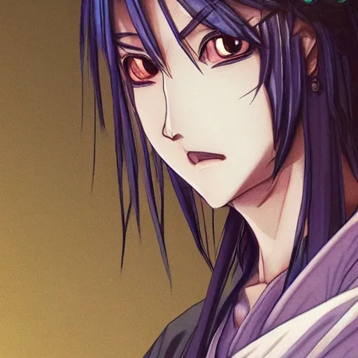 Image similar to an immortal xianxia cultivator with long blye hair as an absurdly handsome, elegant, young anime man, ultrafine hyperrealistic detailed face illustration by kim jung gi, irakli nadar, intricate linework, sharp focus, bright colors, matte, gujian, final fantasy, unreal engine highly rendered, global illumination, radiant light, intricate environment