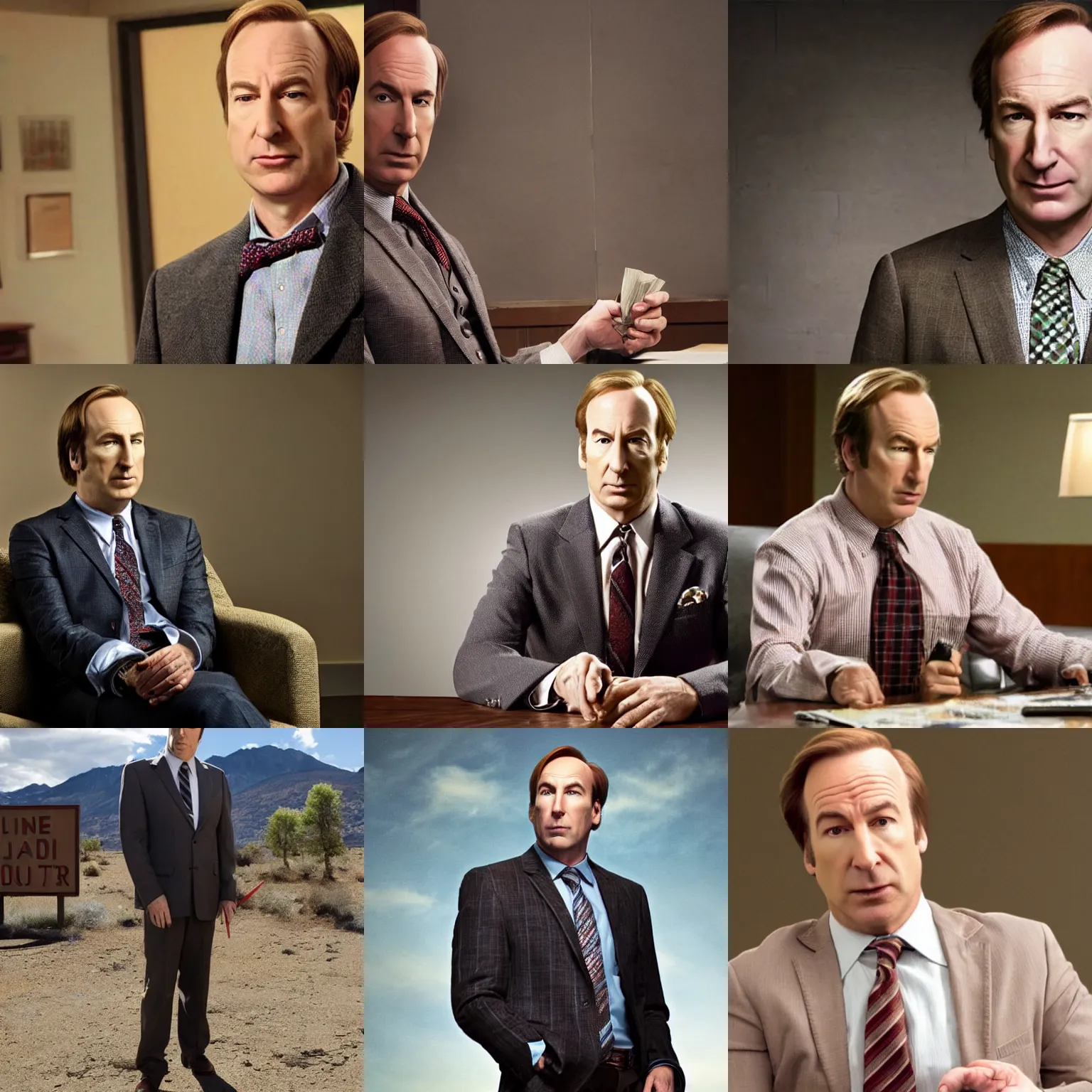 Prompt: Bob Odenkirk as Saul Goodman