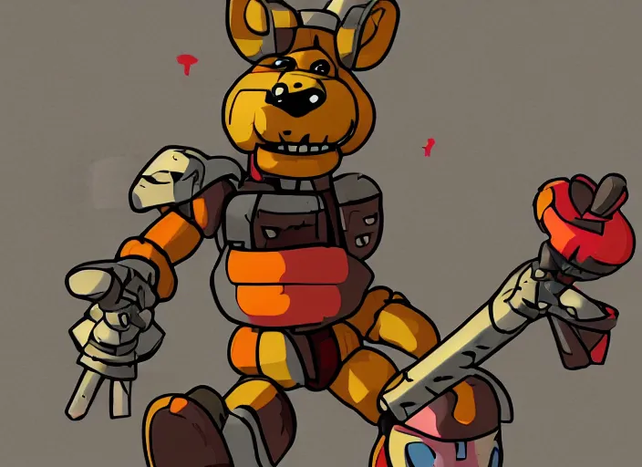 Image similar to Fnaf soldier, war