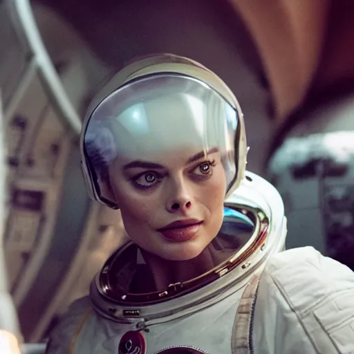 Prompt: margot robbie as an astronaut