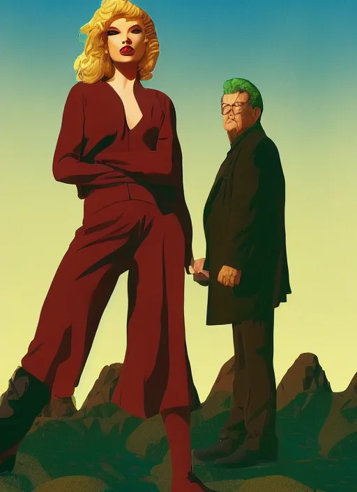 Prompt: twin peaks poster artwork by michael whelan, tomer hanuka, robert mcginnis, of talyor swift cheerleader, full of details, by makoto shinkai and thomas kinkade, matte painting, trending on artstation and unreal engine