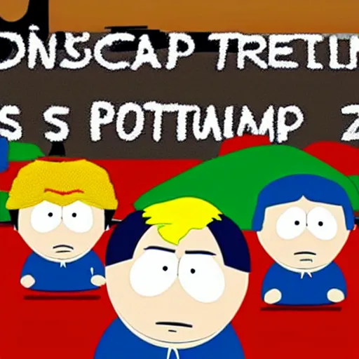 Image similar to donald trump on south park