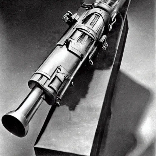 Image similar to a 1930's buck rogers rocket gun variant