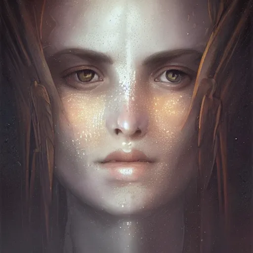 Image similar to solar recharge, beautiful, detailed symmetrical close-up portrait, intricate complexity, rule of thirds, in the style of Charlie Bowater, Tom Bagshaw, Alexis Franklin, Elena Masci, Pawel Rebisz