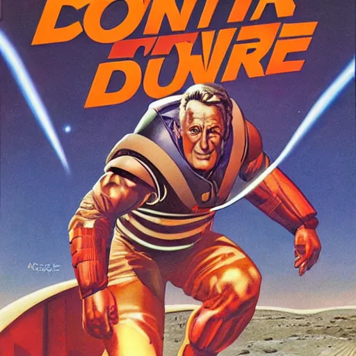 Prompt: comic book cover of'fdr conquers mars ', art by alex ross