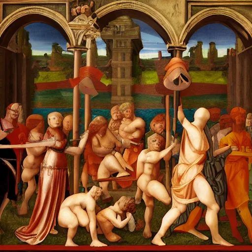 Prompt: Runescape in the style of renaissance art by Leonardo da Vinci