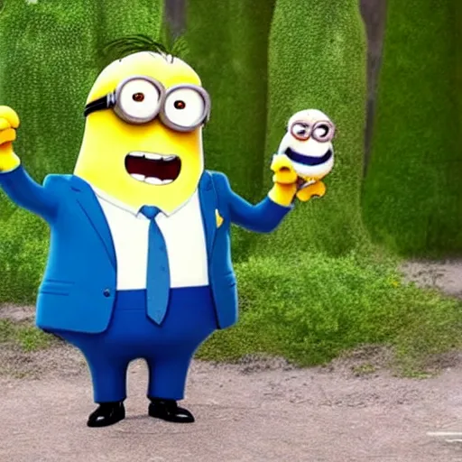 Prompt: peter griffin in the minions