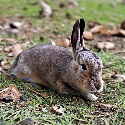 Prompt: Bad Bunny acting as Rambo