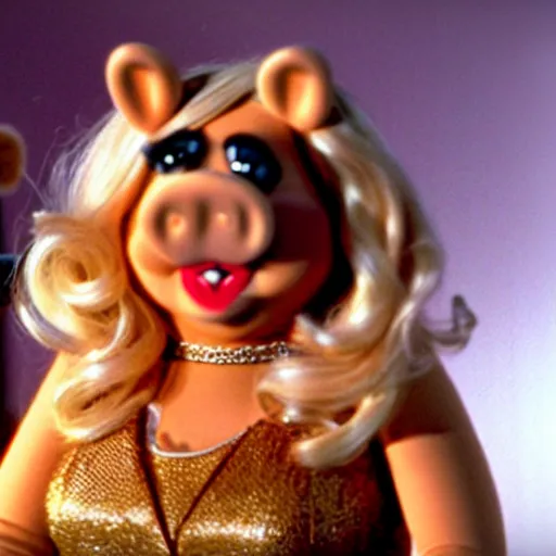 Image similar to Miss Piggy in Wild at Heart, movie stills photography,