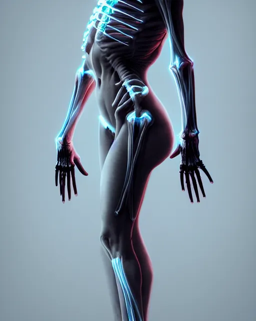 X-Ray Body Painting: Sexy Skeletons and Glowing Bones