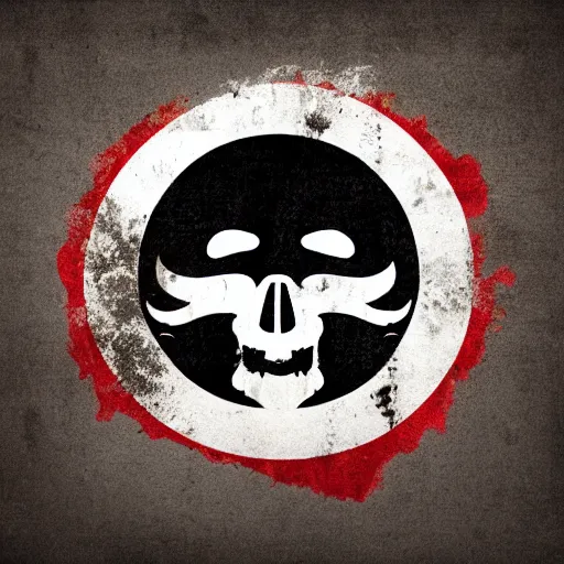 Prompt: stylized abstract Jolly Roger flag