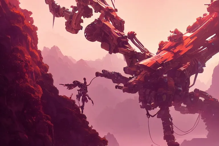 Image similar to longleg machine mecha animal beast robot of horizon forbidden west horizon zero dawn bioluminiscence, behance hd by jesper ejsing, by rhads, makoto shinkai and lois van baarle, ilya kuvshinov, rossdraws global illumination