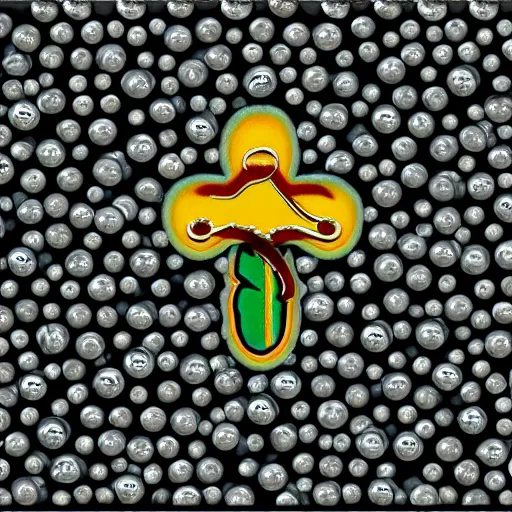 Image similar to “rosary emoji hyper realistic”
