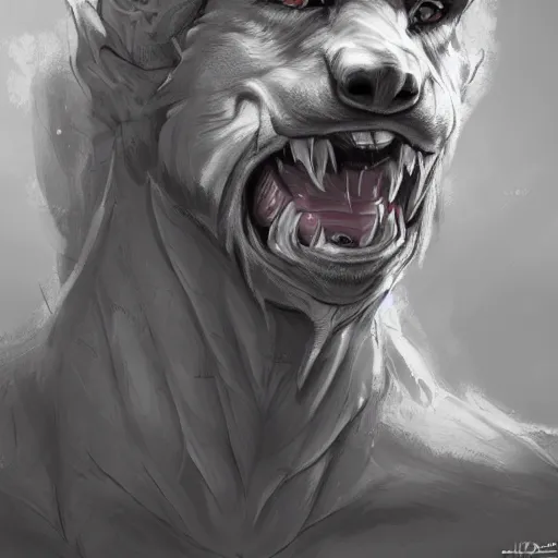 Image similar to a wounded humanoid german shepherd beast - man in military style, sitting on the bed, highly detailed portrait, digital painting, artstation, concept art, smooth, sharp foccus ilustration, artstation