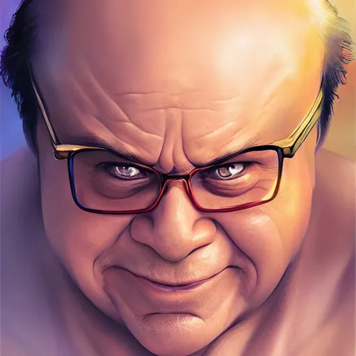 Image similar to ! dream danny devito sayian art by stanley artgerm lau, wlop, rossdraws, james jean, andrei riabovitchev, marc simonetti, yoshitaka amano, artstation, cgsociety