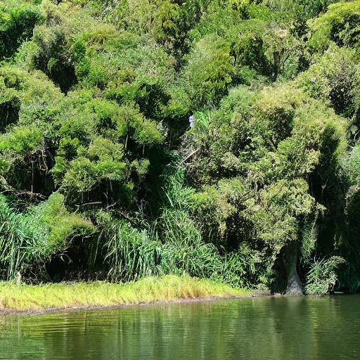 Image similar to From the pa we pulled up the Waiwhetu River, which there had lofty Rimu trees on its banks. The various bends were very beautiful and secluded, and seemed to be the home of the grey duck and teal, and numerous other wild fowl. Here and there, on the bank, was a patch of cultivation, and the luxuriant growth of potatoes, taros, and. Kumara, indicated the richness of the soil. As seen from the ship, or the hills, a lofty pine wood appeared to occupy the whole breadth and length of the Hutt Valley, broken only by the stream and its stony margin. This wood commenced about a mile from the sea, the intervening space being a sandy flat and a flax marsh. About the Lower Hutt and the Taita, it required a good axe-man to clear in a day a space large enough to pitch a tent upon. New Zealand. Aerial photography. Sunset, misty, wilderness.