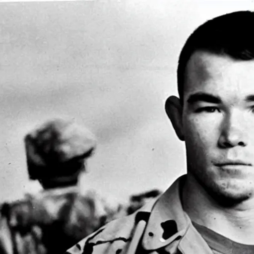 Prompt: colby covington in the vietnam war