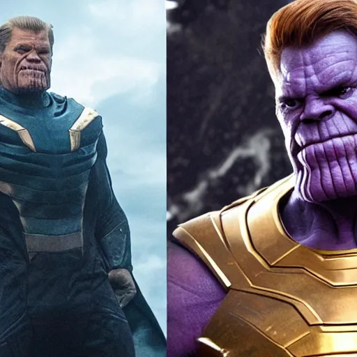 Image similar to william dafoe as thanos