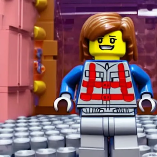 Image similar to A still of Emma Watson in The Lego Movie