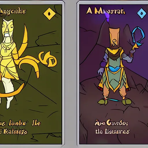 Prompt: a mage in the style of slay the spire