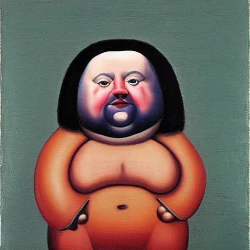 Prompt: “Fernando Botero style painting joe biden”