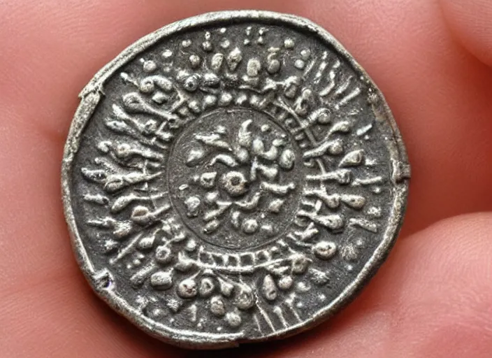 Prompt: “medieval abbasidian dirhem silver coin”