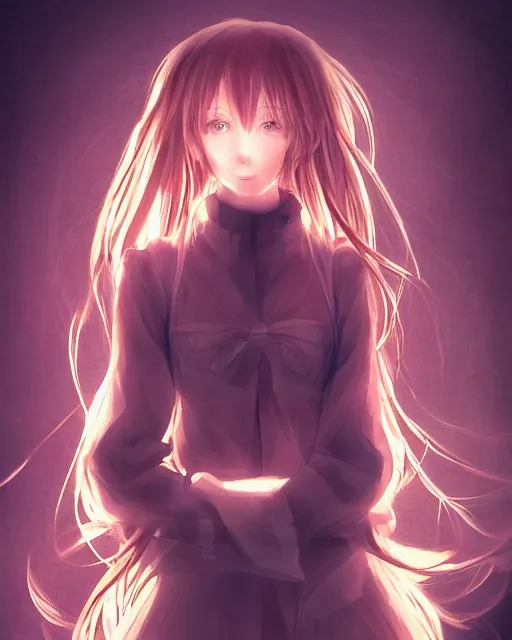 Image similar to a portrait of a teenage girl on a haunted ghost ship, full shot, very anime, digital art, great use of line work and color, captures emotion and movement, fantastic lighting and shading, flawless composition, dynamic