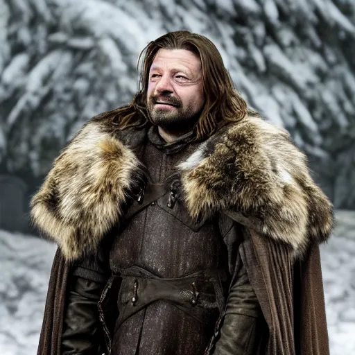 Image similar to Charlie Kelly as Ned Stark, Stephen youll, Michael Whelan, 8k photography