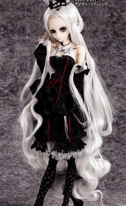 Image similar to dollfie in gothic dress