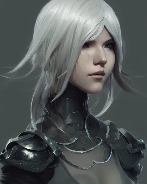 Prompt: league of legends portrait of 2 b nier automata, au naturel, hyper detailed, digital art, trending in artstation, cinematic lighting, studio quality, smooth render, unreal engine 5 rendered, octane rendered, art style by klimt and nixeu and ian sprigger and wlop and krenz cushart.