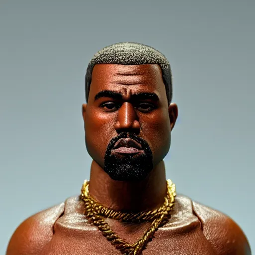 Image similar to detailed studio photography of a close up claymation of kanye west, detailed, breathtaking, uhd resolution, beautiful lighting, studio light, extremely detailed, establishing shot, photorealistic, hyperrealistic