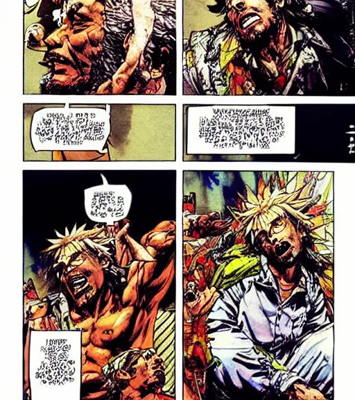 Image similar to a scene of the sun god begging his parents to let him smoke marijuana openly in the house, comic book art, by yoji shinkawa and takehiko inoue and kim jung gi, masterpiece, perfect