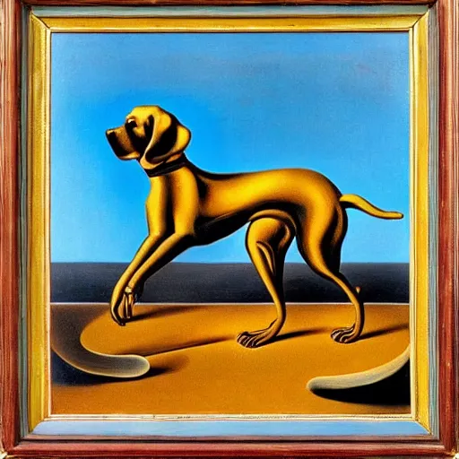 Prompt: a dog by salvador dali