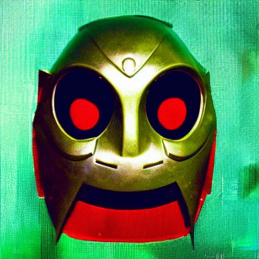 Image similar to legend of zelda majora's mask worn by mf doom onstage bet award show