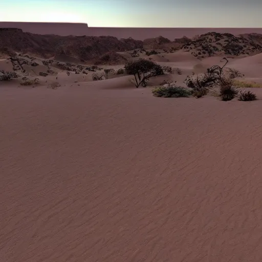 Prompt: test in the desert, 8k, unreal engine