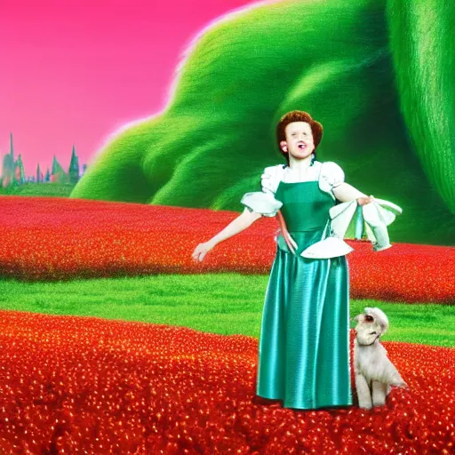 judy garland as dorothy in wizard of oz with her dog | Stable Diffusion |  OpenArt
