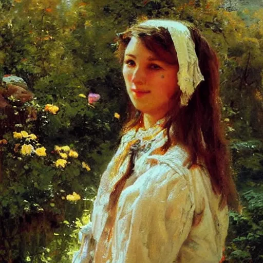 Prompt: a portrait of a character in a scenic environment by nikolay makovsky