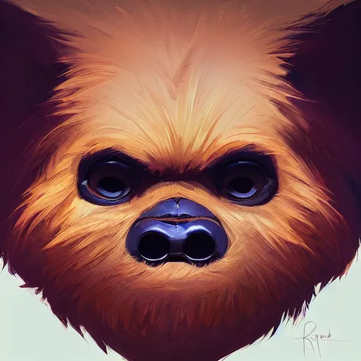 Image similar to face icon stylized minimalist ewoks, loftis, cory behance hd by jesper ejsing, by rhads, makoto shinkai and lois van baarle, ilya kuvshinov, rossdraws global illumination