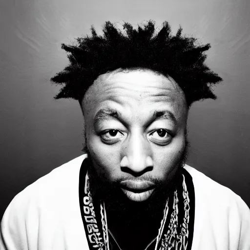 Prompt: monochrome HD digital studio photograph of the ODB from wu tang Clan